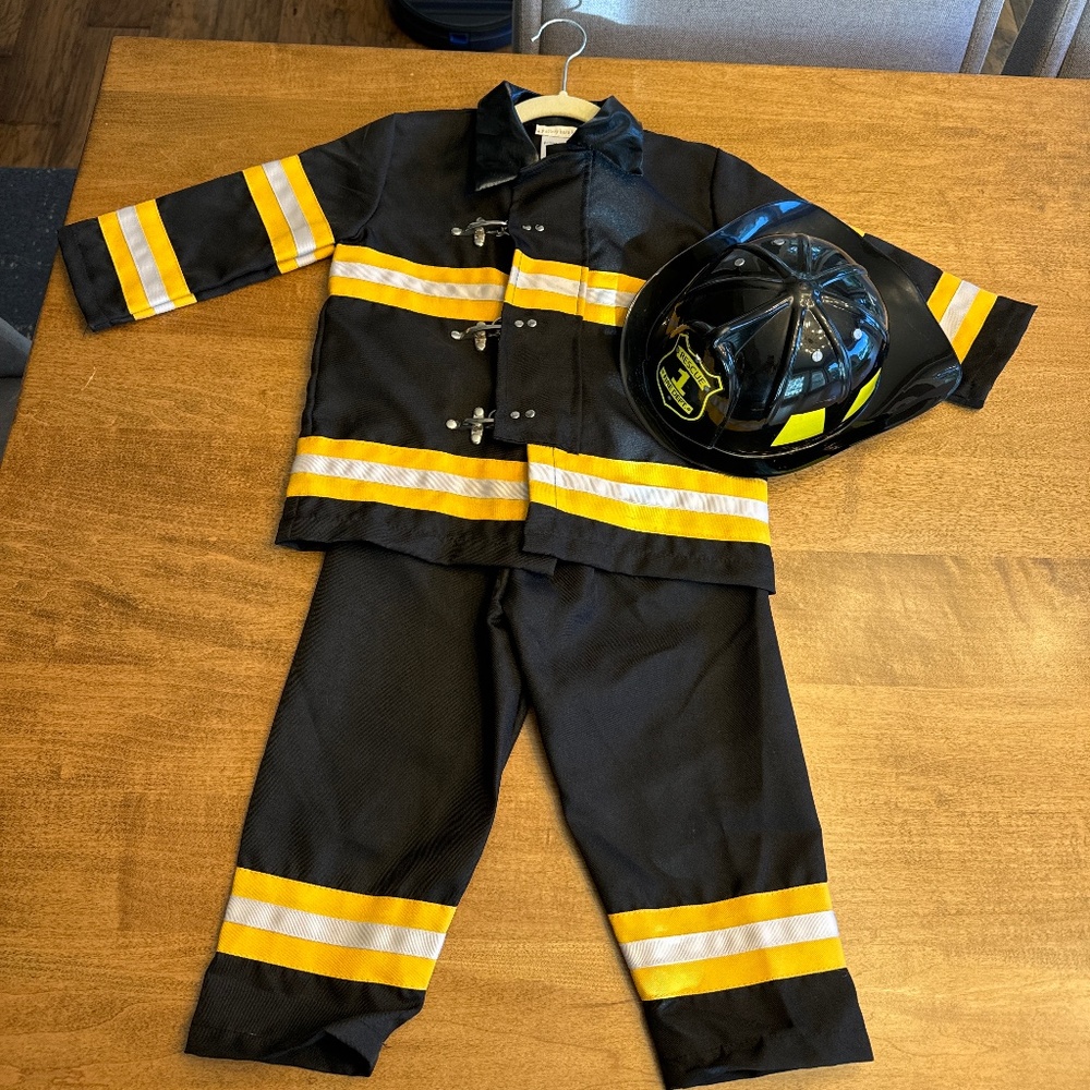 Pottery Barn Kids Firefighter Costume 3T